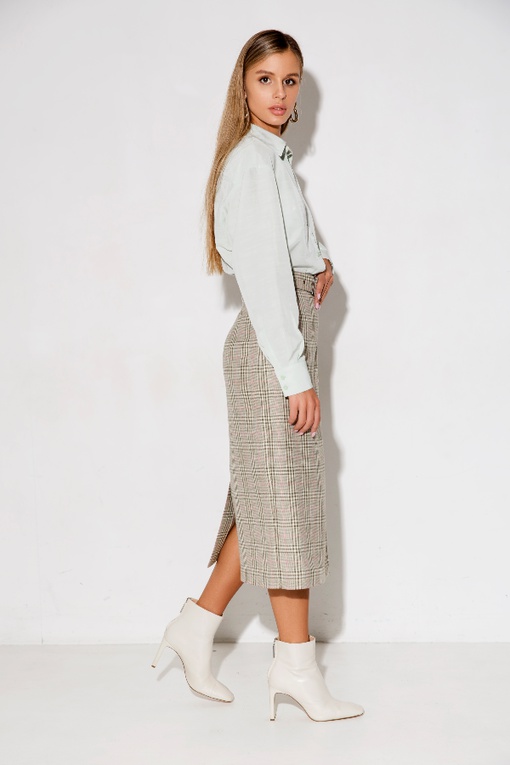 МК по пошиву прямой юбки с отлетной деталью Нина