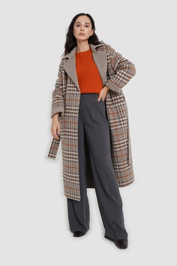 Пальто объемное прямого силуэта Триш