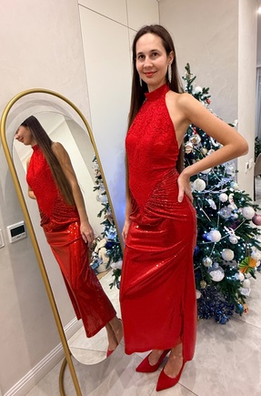 Получилось шикарное платье на Новый год