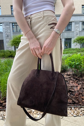 Брюки Скади с кожаными шнуровками