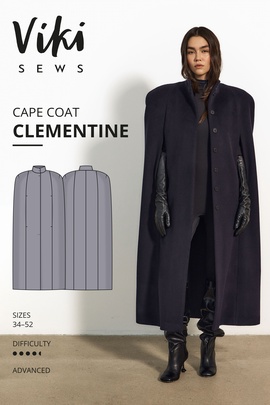 
                             
                                Clementine cape coat
                             
                        