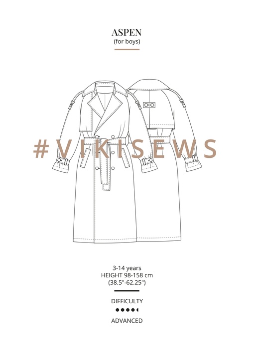 Aspen trench coat (boy)