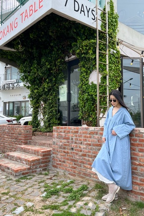 Платье крана из плотного льна