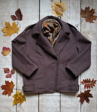 Косуха из пальтовой ткани