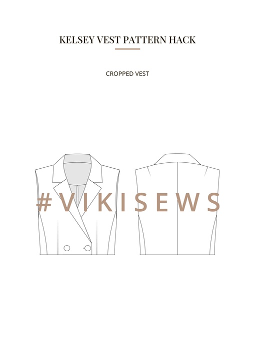 Kelsey vest pattern hacking guide