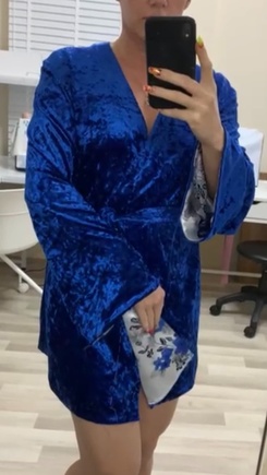 Бархатный пеньюар - красота и роскошь )