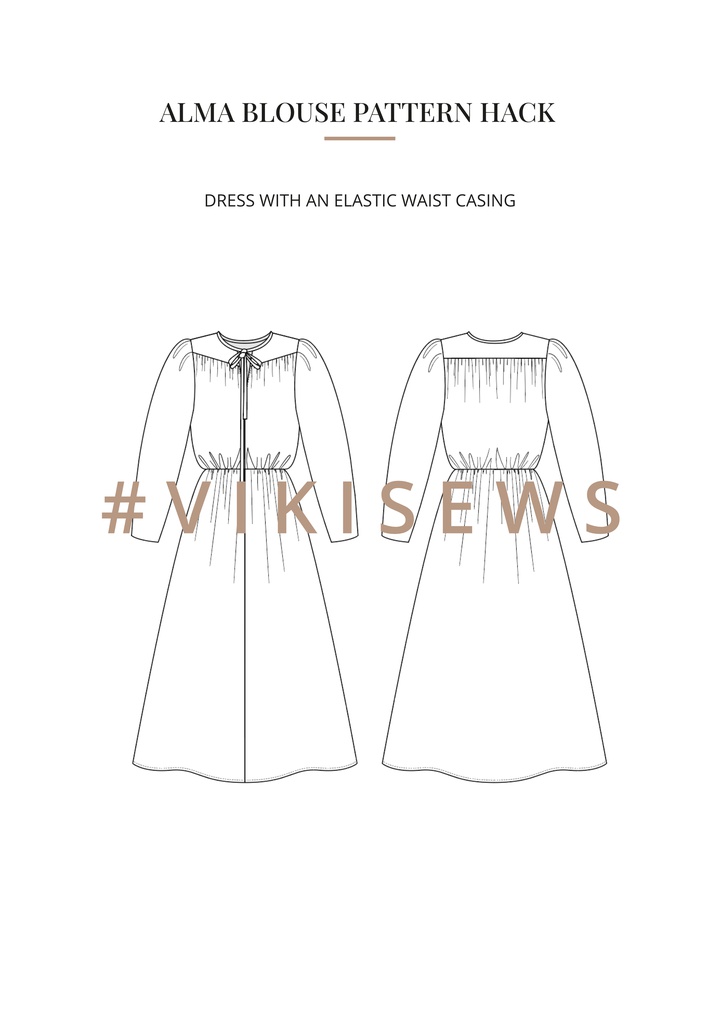 Alma blouse pattern hacking guide
