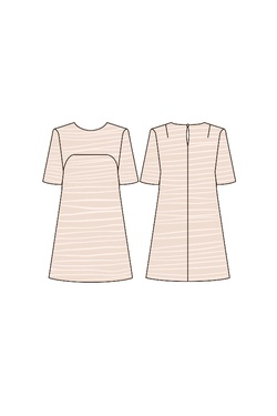 Платье А-образного силуэта из твида Сейлор