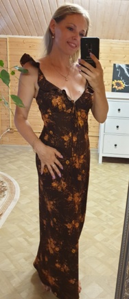 Романтичное платье из бабушкиной ткани