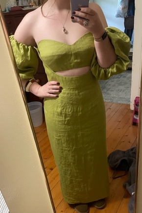 I have never had a dress fit so well.