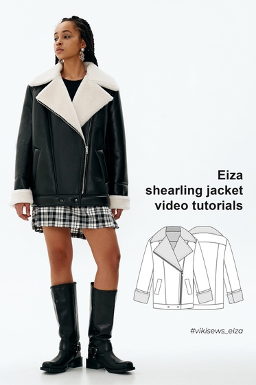 Eiza Shearling Jacket video tutorials