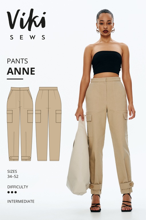 Anne Trousers pattern - Vikisews