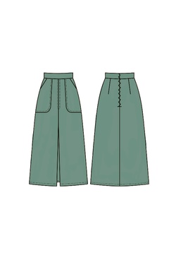 Юбка с встречной складкой Элания