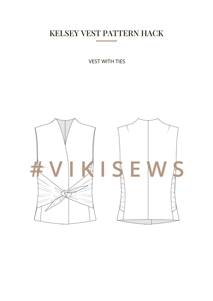 Kelsey vest pattern hacking guide