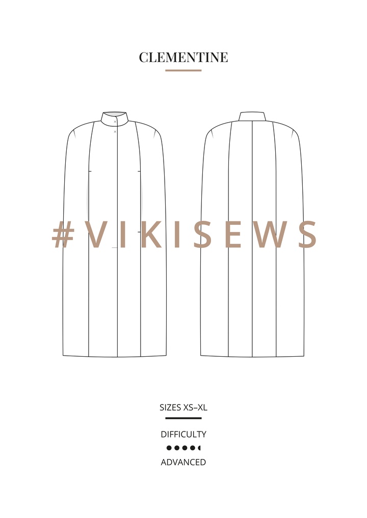 Clementine cape coat