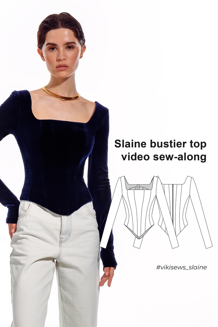 Slaine bustier top video sew-along