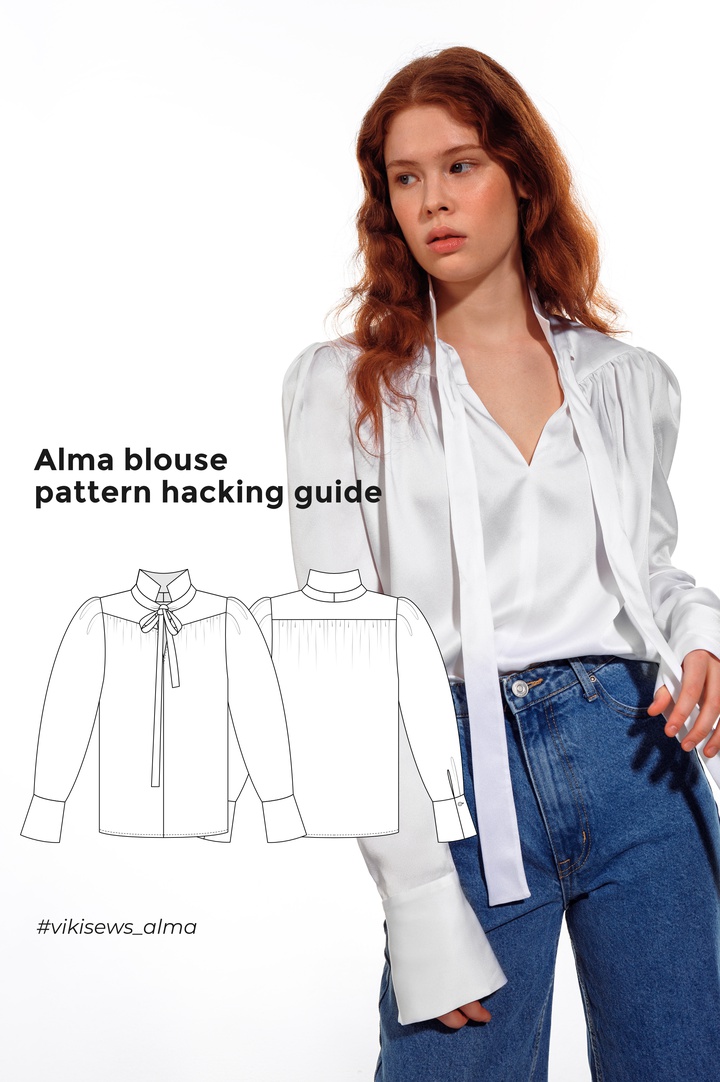 Alma blouse pattern hacking guide