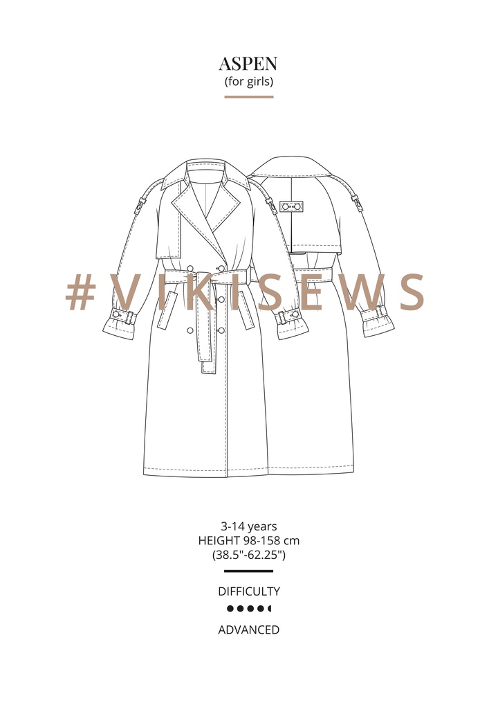 Aspen trench coat (girl)