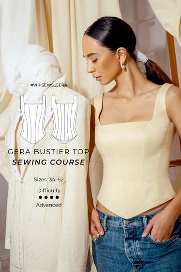 Gera bustier top sewing course