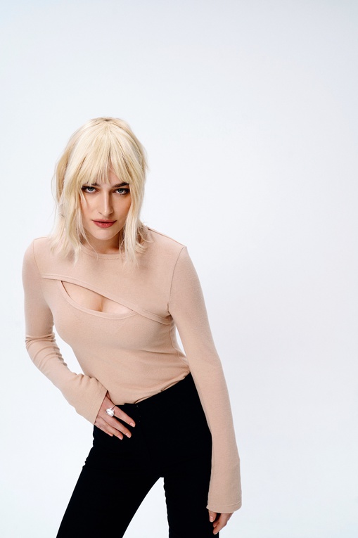 Terry long sleeve top