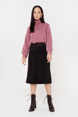 Юбка с встречной складкой Элания