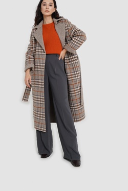 Пальто объемное прямого силуэта Триш