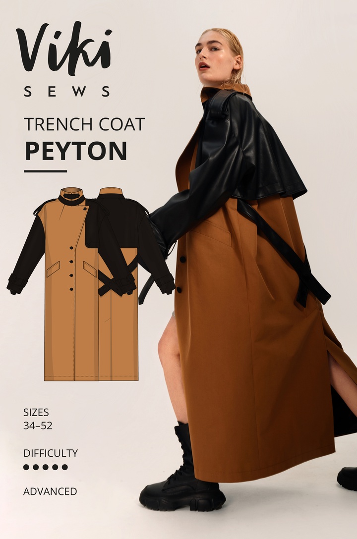 Peyton trench coat