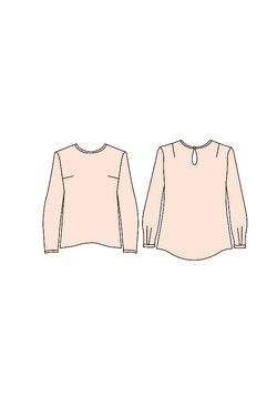 Блузка А-силуэта Дея