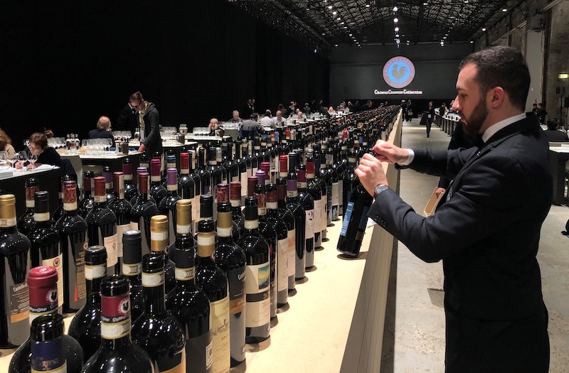 Chianti Classico årgångarna 2016-2019, vinveckan i Florens-Chianti Classico 2020 i Stazione Leopolda Foto Ursula Hellberg för Vinbanken