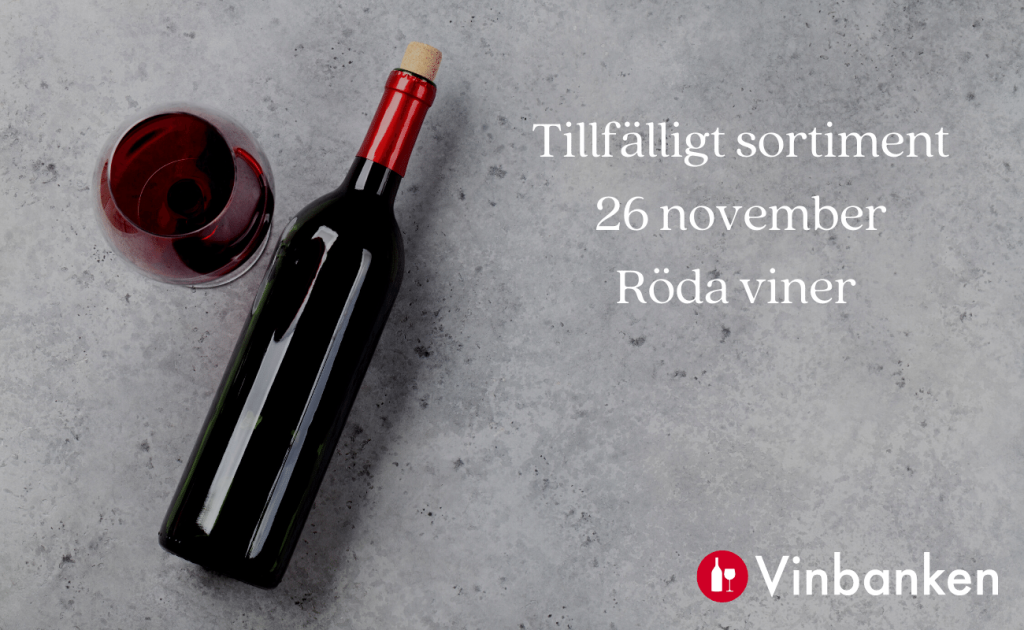 Röda viner tillfälligt sortiment