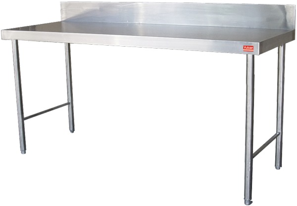 Stainless Steel Table with Splashback