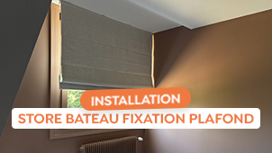 installer store bateau au plafond