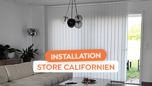 Pose d'un store  bandes verticales