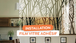 Pose d'un film vitre sur une fentre