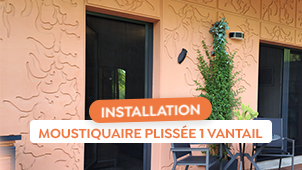 Comment installer une moustiquaire plisse  1 vantail