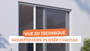 Comment installer une moustiquaire plissee 1 vantail ?