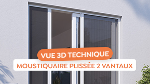 Comment installer une moustiquaire plissee 2 vantaux ?