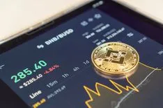 Bangkok, Thailand - 1 July 2021_ Binance trading app with BNB altcoin digital coin crypto currency defi p2p decentralized fintech market technology application on ipad or smart mobile tablet.