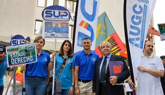 AUGC y SUP se suman al paro frente a las sedes judiciales en defensa del Estado de derecho