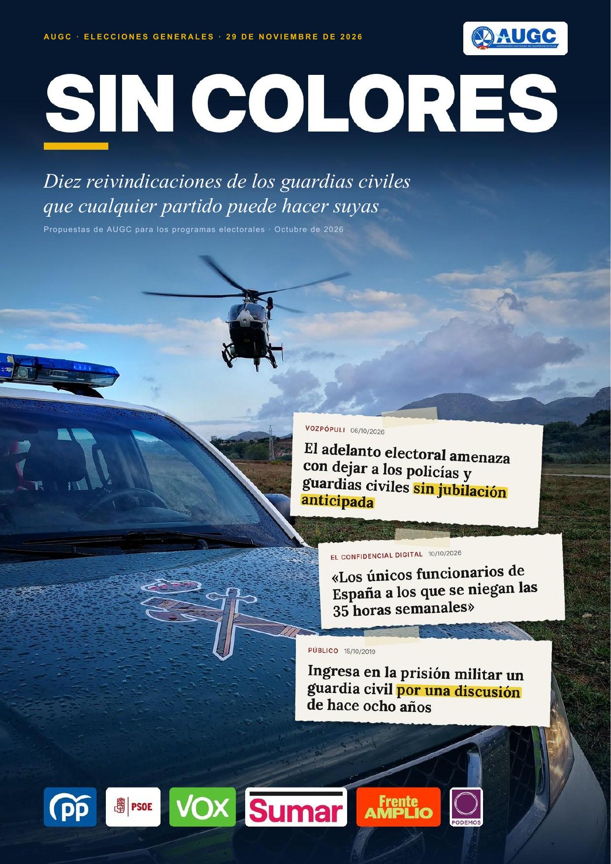 Portada Nº 1 — Especial Elecciones: AUGC Sin Colores — 01/11/2026