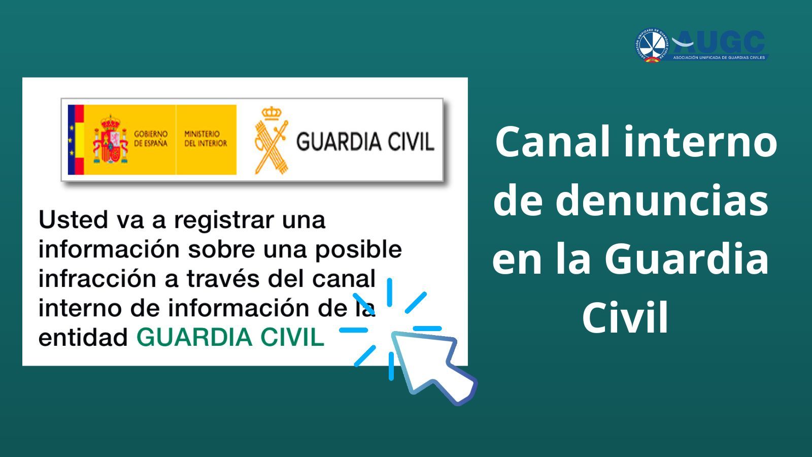 Canal interno de denuncias en la Guardia Civil