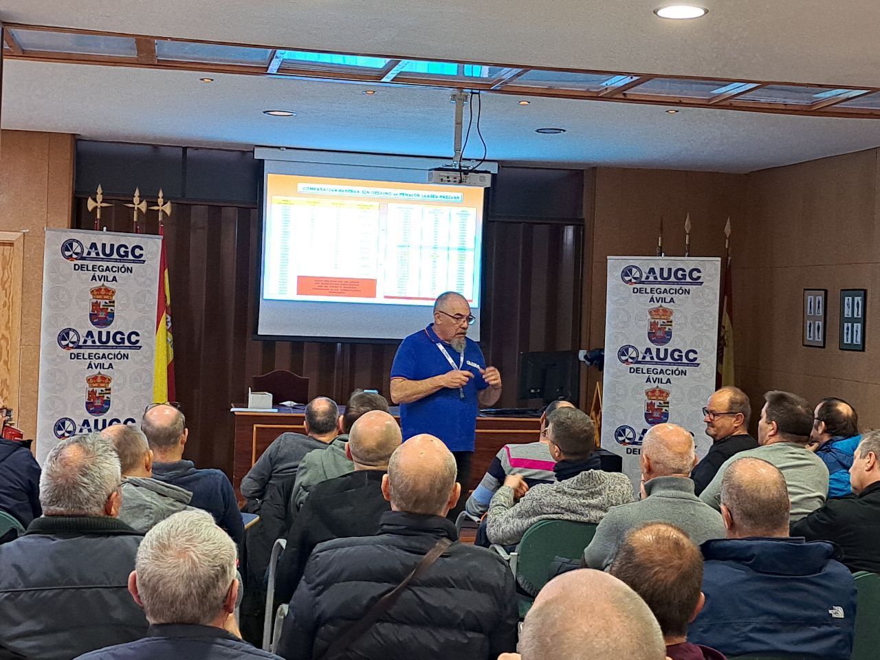 Conferencia sobre la situación de reserva y retirados en la Guardia Civil en Ávila