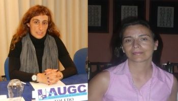 Reunión de Pilar Villacorta, sec. de la Mujer de AUGC, con la directora del Instituto de la Mujer