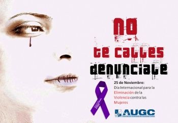 AUGC se adhiere al 25N: Día Internacional para la Eliminación de la Violencia contra las Mujeres