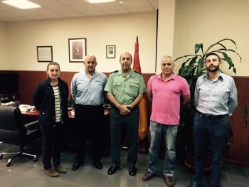 El nuevo Jefe de la Comandancia de la  Guardia Civil en Badajoz abre sus puertas a AUGC