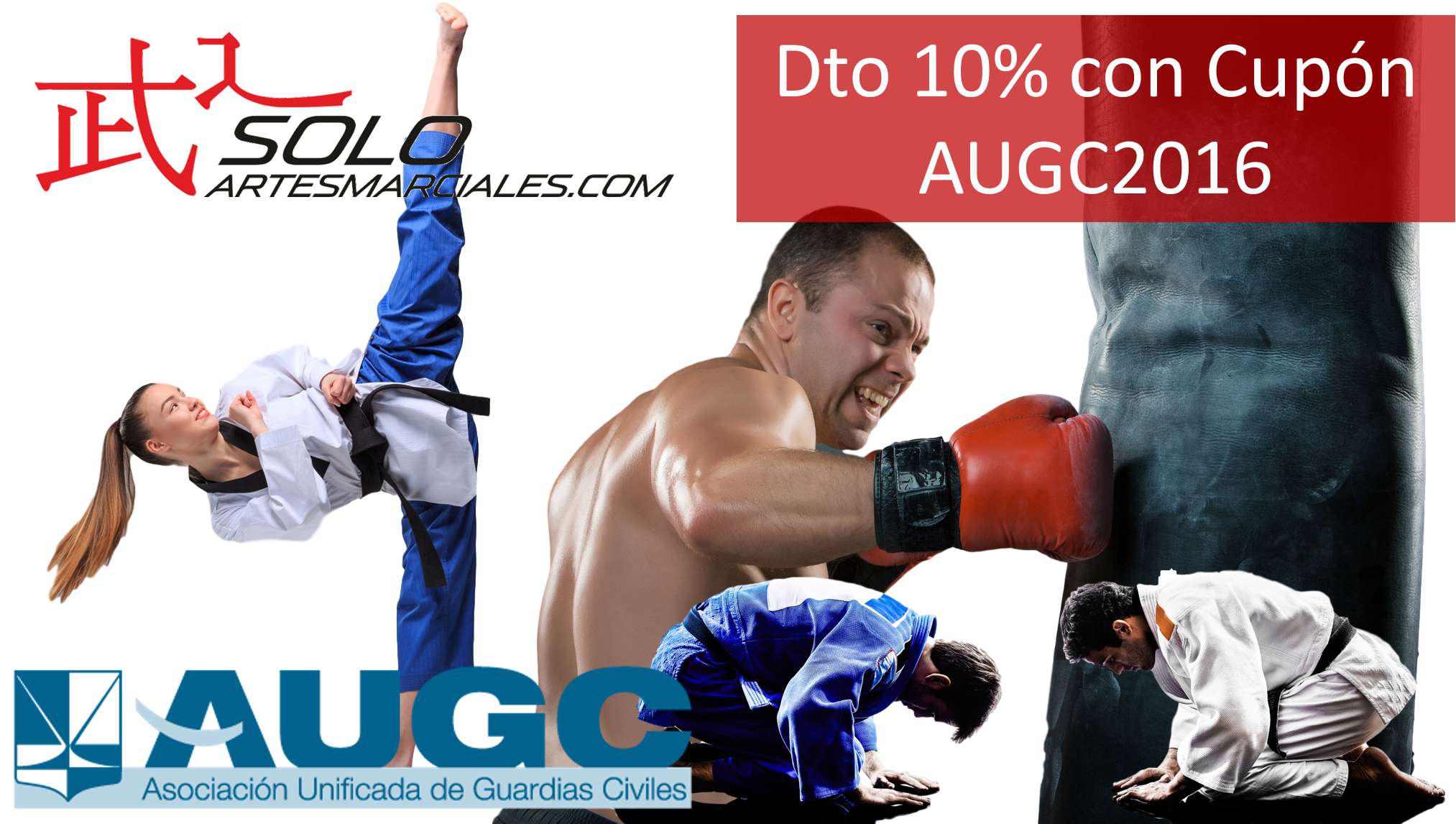 Acuerdo de AUGC para que sus afiliados obtengan descuento en material de artes marciales