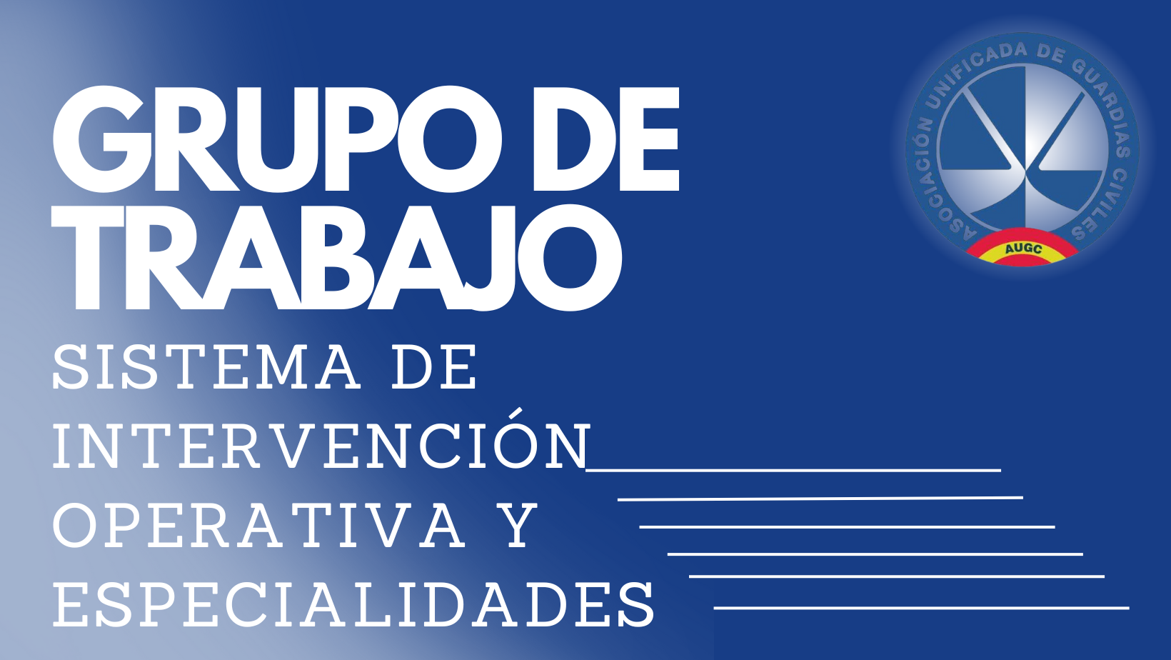 Resumen del Grupo de Trabajo sobre la Modificación de Sistema de Intervención Operativa y Especialidades