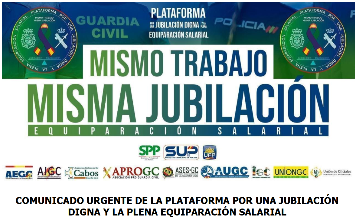 La "chapuza jurídica" de Jupol y Jucil deja fuera a miles de policías nacionales y a la totalidad de los guardias civiles en la Jubilación anticipada