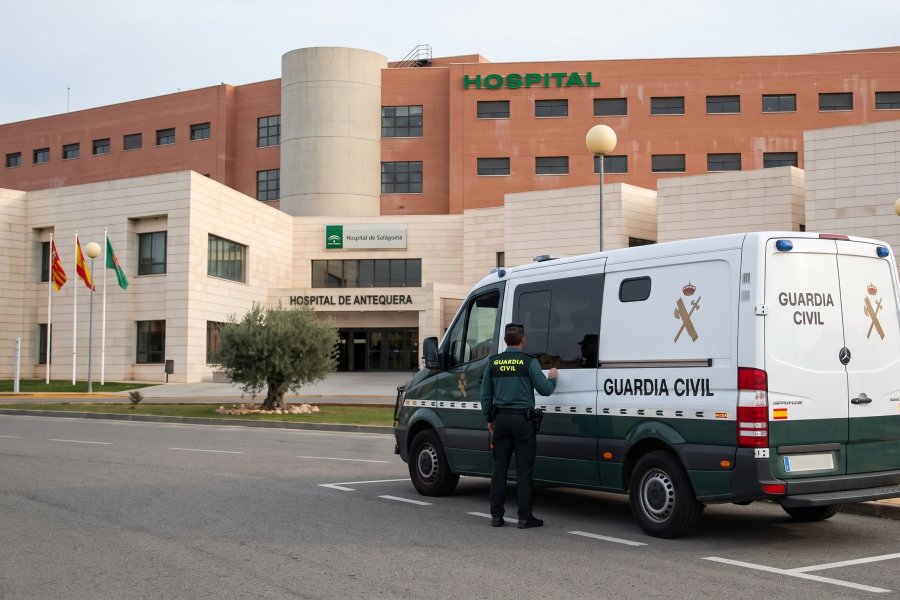 AUGC solicita habilitar de urgencia una sala de custodia en el Hospital de Antequera para garantizar la seguridad ciudadana y de los guardias civiles