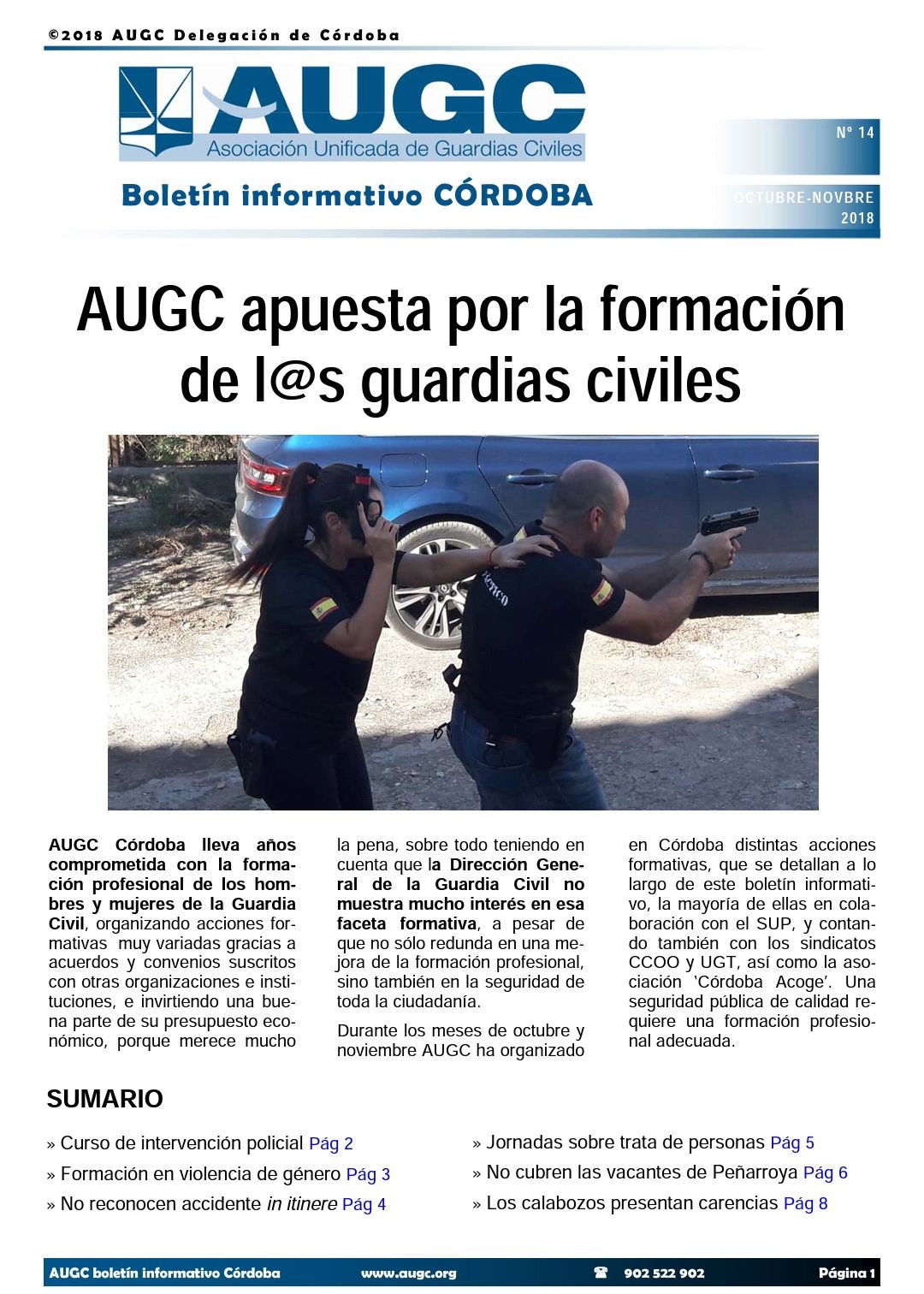 Boletín informativo nº 14 de AUGC Córdoba ya disponible
